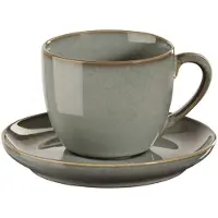 Asa selection Espressokop Saisons met Schotel Eucalyptus 90 ml