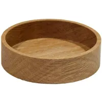 Lind DNA Wood Box opbergdoos voor onderzetters Nature-oak, circle, S