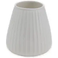 XLBoom Dim Stripe vaas small keramiek cream