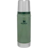 Stanley Classic Legendary Thermosfles 0.47L - Houdt 15 Uur Warm Of Koud - Lekvrij - Vaatwasserbestendig - BPA-Vrij - Voor Koffie, Thee en Meer - Roestvrijstalen Thermoskan - Hammertone Green