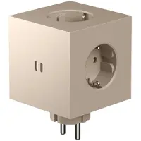 Avolt Square 2 stopcontact Beige