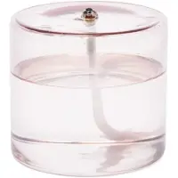 Wellmark olielamp - 9x10cm - gerecycled glas - pink 8720828222492