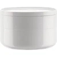 Alessi Badkameropberger BIRILLO 18 cm, wit,