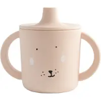 Trixie Baby Tuitbeker - Mrs. Rabbit - Drinkbeker voor Baby - Antilek Beker - Voor baby's vanaf 4 maanden - van Siliconen - Geschikt voor de Vaatwasser