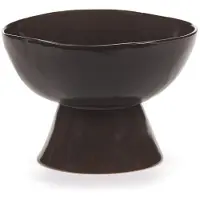 Serax La Mère schaal op voet groot Ø20,5 cm Dark brown