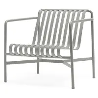 HAY Palissade Loungestoel Laag - Loungefauteuils Gepoedercoat Staal Sky Grey - AA615-A221