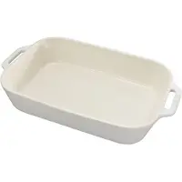 Staub Ceramique Ovenschaal 34 cm - Rechthoekig - Ivoor