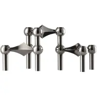 STOFF Nagel kandelaar 3-pack Zwart chroom