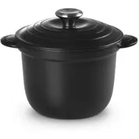 Le Creuset Cocotte Every / Rijstkoker Tradition 'Mat Zwart' Ø18cm / 2L