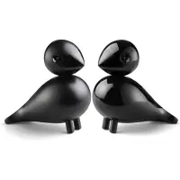 Kay bojesen Lovebirds Zwart, 2-pack