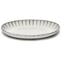 Serax Inku ovale serveerschaal M 15,4x22 cm White