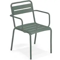 Emu Star dining tuinstoel stapelbaar metaal met armleuningen 4 stuks