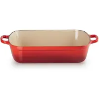 Le Creuset Gietijzeren Rechthoekige Braadslede Kersenrood