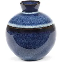 Serax Pot met Deksel Pure Interior By Pascale Naessens Dark Blue L 12 x 12 x 13 cm