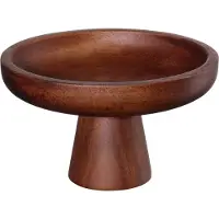 Asa selection Schaal Wood op Voet 15 cm