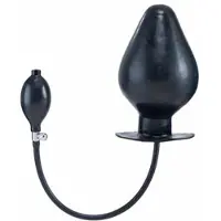 Mister B - Opblaasbare Vortex Buttplug - Zwart - maat XL