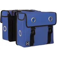 Willex Dubbele Fietstas - Bisonyl - Blauw - 40L - Universele Bevestiging