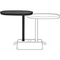Fatboy Bijzettafel Brick's Buddy Anthracite 56 x 39 x 67,5 cm