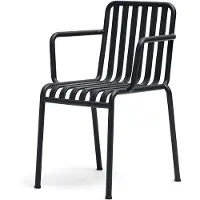 HAY Palissade Fauteuil Antraciet - Tuinstoelen Gepoedercoat Staal Anthracite - AA607-A235