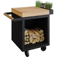 Ofyr | Mise en Place Table Black 65 PRO | Teak Wood