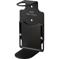 Wellmark Zeephouder Wand voor 1 zeepdispenser Mat Zwart 8720254397115