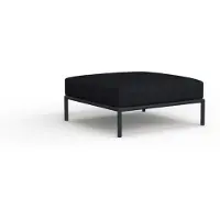 Houe Voetenbank Level 2 Ottoman Sooty Grey Dark Grey