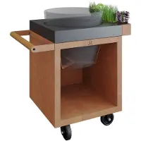 Ofyr | Kamado Table Corten 65 PRO | Concrete BGE