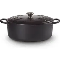 Le Creuset Gietijzeren Ovale Braadpan Mat Zwart 35cm 8,9l