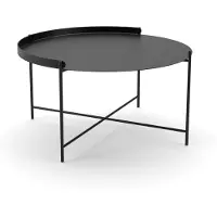 Houe Bijzettafel Edge Tray Table Black 76 cm