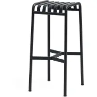HAY Kruk Palissade Bar Stool Anthracite Powder Coated Steel
