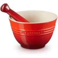 Le Creuset Vijzel & stamper 0,3L 'Kersenrood'