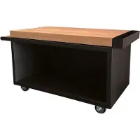 Ofyr | Mise en Place Table Black 135 PRO | Teak Wood