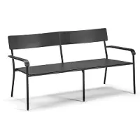 Serax Vincent Van Duysen August tweezit bank L136cm H70cm zwart