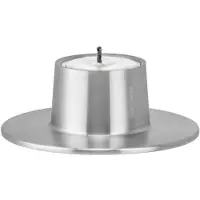 Ester & Erik buitenkaarsenhouder small Ø16 cm Silver