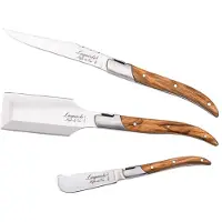 Laguiole Charcuterieset Luxury Line Olijfhout
