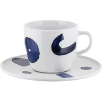 Alessi Itsumo koffiekop en schotel 21cl yunoki ware