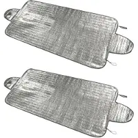 Pro+ 2x Auto zonneschermen/anti-ijs dekens 70 x 150 cm - Zonneschermen