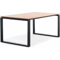 LUX outdoor living Helsinki dining tuintafel 4 personen | polywood + aluminium | Natural Wood | 160cm 6 personen