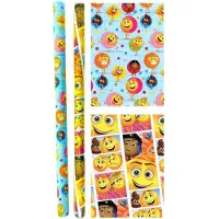 Benza Emoji - Smiley cadeau inpakpapier 200 x 70 cm – 5 Rollen