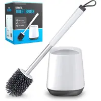Strex Toiletborstel Siliconen - WC Borstel - Sneldrogend Antibacterieel - 38 cm