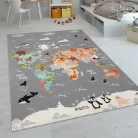 Paco Home Kindertapijt Laagpolige Vloerkleden Voor Kinderkamer Speelkleed Meerkleurig 120x160 cm