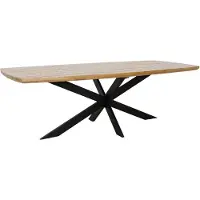 LUX outdoor living Salo dining tuintafel | hardhout | teaklook | Deens ovaal | 240x110cm | 6 personen