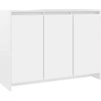 vidaXL Dressoir 102x33x75 cm bewerkt hout wit