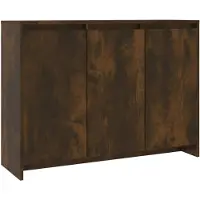 vidaXL Dressoir 102x33x75 cm bewerkt hout gerookt eikenkleurig