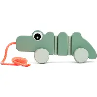 Done by Deer Croco Articulated Drag Groen Kinderen