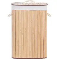 Beliani KOMARI - Wasmanden-Lichte houtkleur-Bamboehout