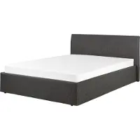 Beliani ORBEY - Tweepersoonsbed - Grijs - 140 x 200 cm - Polyester