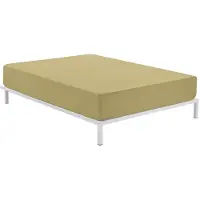 Alexandra House Living Drap housse Marron Clair 150 x 190/200 cm