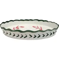 Val Pottery Marvelous taartvorm D32cm H5cm groen