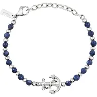 Breil Armband 'Soundwave' donkerblauw / zilver